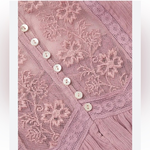 Free People Tops Nwt Free People Still The One Lace Trim Bodysuit size Large - Picture 4 of 16